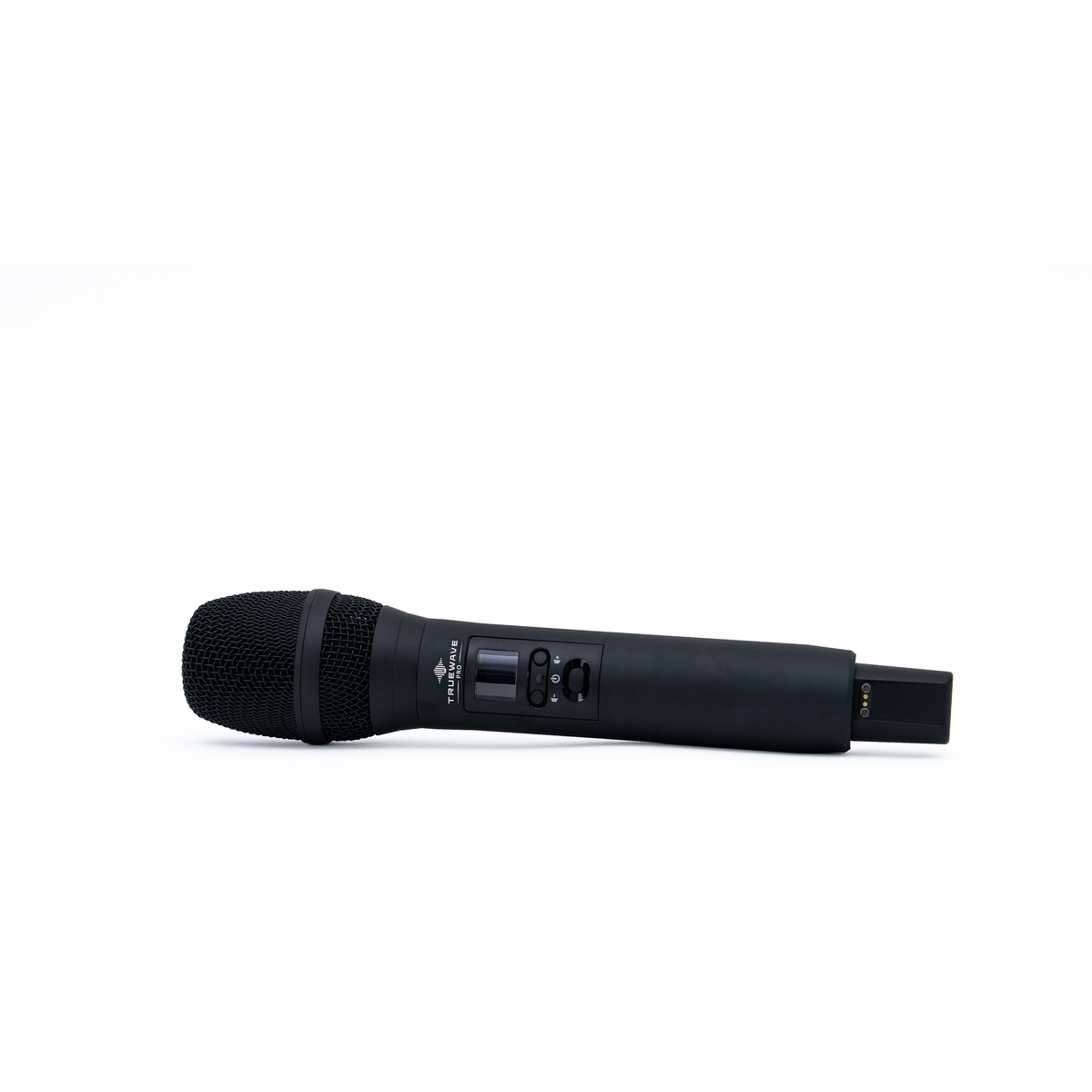 TrueWave Pro AIR-B2 rechargeable handheld wireless microphone, side view